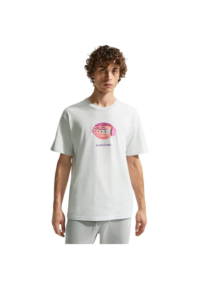 Tricou  Lifestyle Dn Flock 56606, Alb