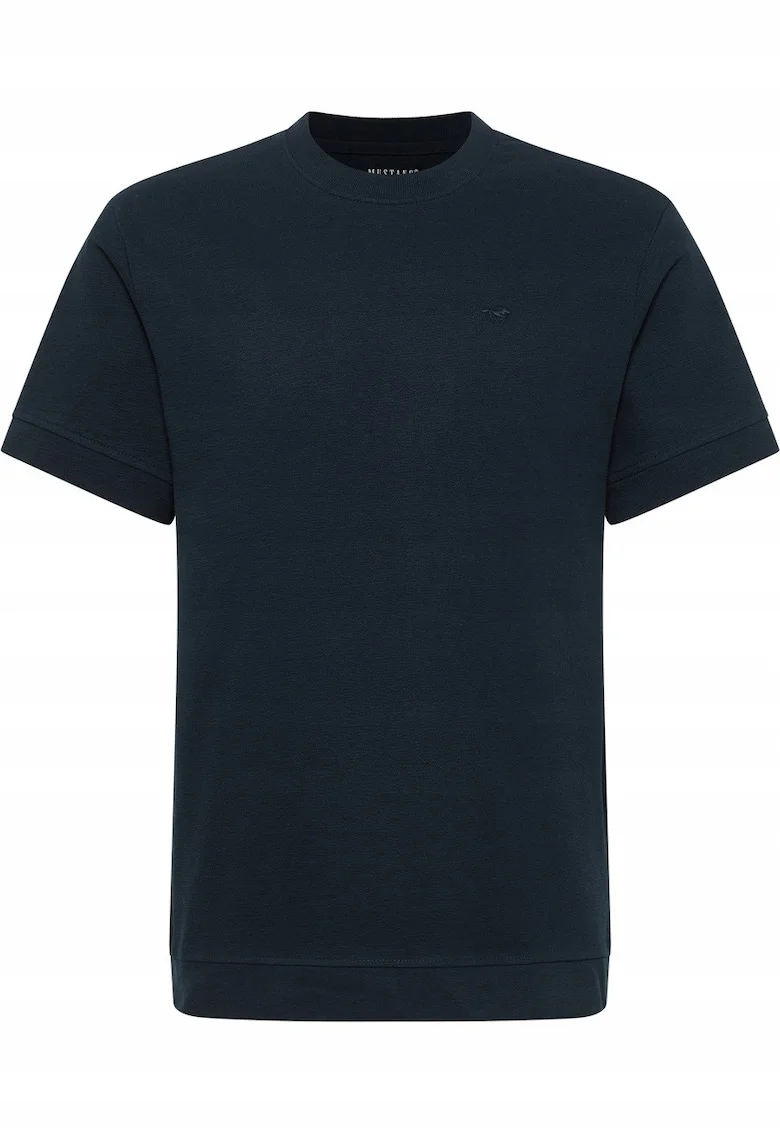 Tricou Barbati,  Allentown, Regular Fit, Maneca Scurta, Decolteu Rotund, Cu Logo, Bumbac, Design Clasic, M INTL, Albastru