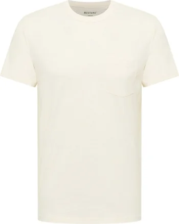 Tricou Barbati,  Amado, Regular Fit, Maneca Scurta, Decolteu Rotund, Cu Logo, Bumbac, Design Clasic, M INTL, Alb