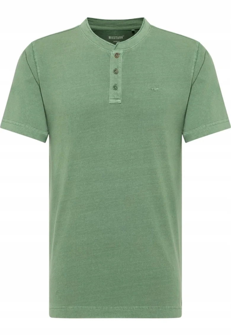 Tricou Barbati,  Austin, Regular Fit, Maneca Scurta, Decolteu Rotund, Cu Logo, Bumbac, Design Clasic, Verde