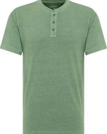 Tricou Barbati,  Austin, Regular Fit, Maneca Scurta, Decolteu Rotund, Cu Logo, Bumbac, Design Clasic, Verde
