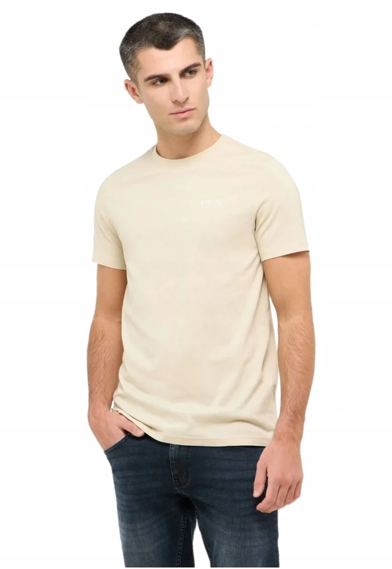 Tricou Regular Fit Maneca Scurta, Bej