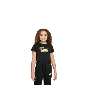 Tricou  G NSW TEE SUN SWOOSH CROP DQ4376010, Negru