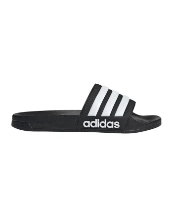 Papuci cu logo Adilette, Negru
