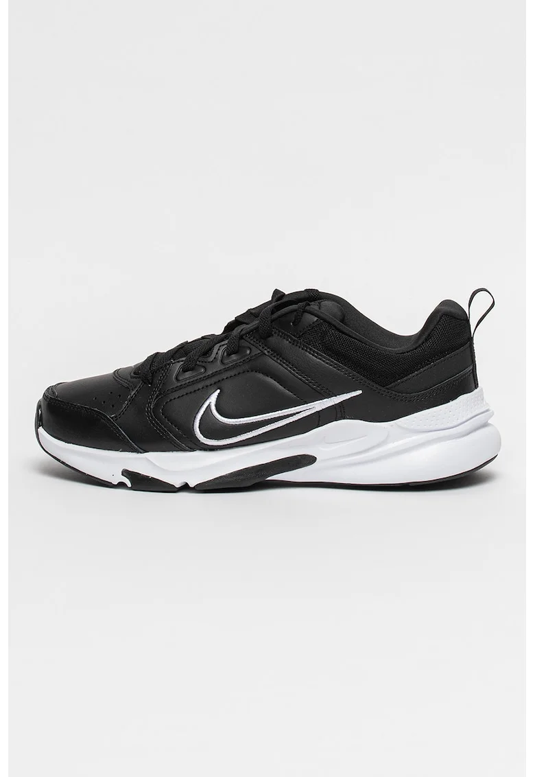 Pantofi de piele ecologica pentru antrenament Defy All Day, Alb/Negru