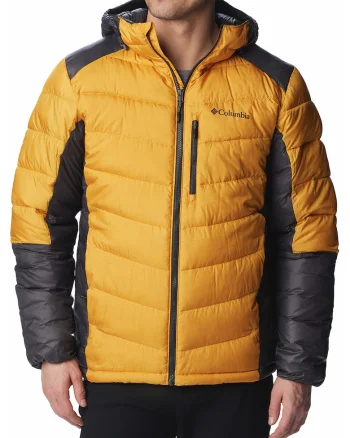 Geaca cu gluga Labyrinth Loop, Negru/Galben sofran