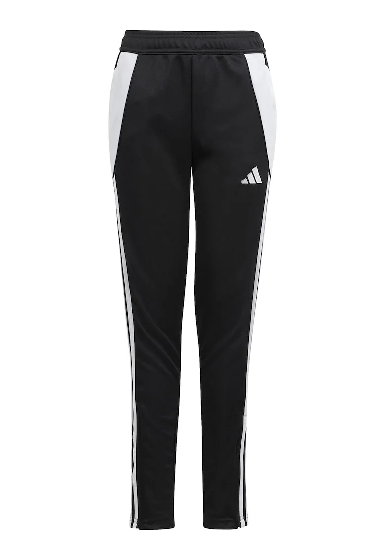 Pantaloni slim fit pentru fotbal TIRO24, Negru