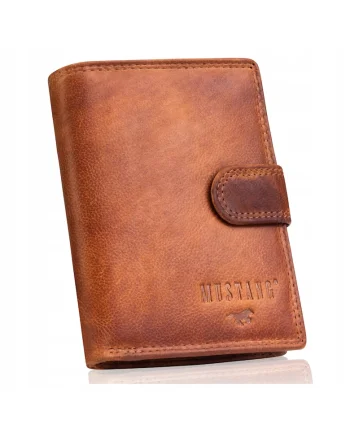 Portofel barbati,  Denimo High Wallet, piele naturala, brun, dimensiune universala