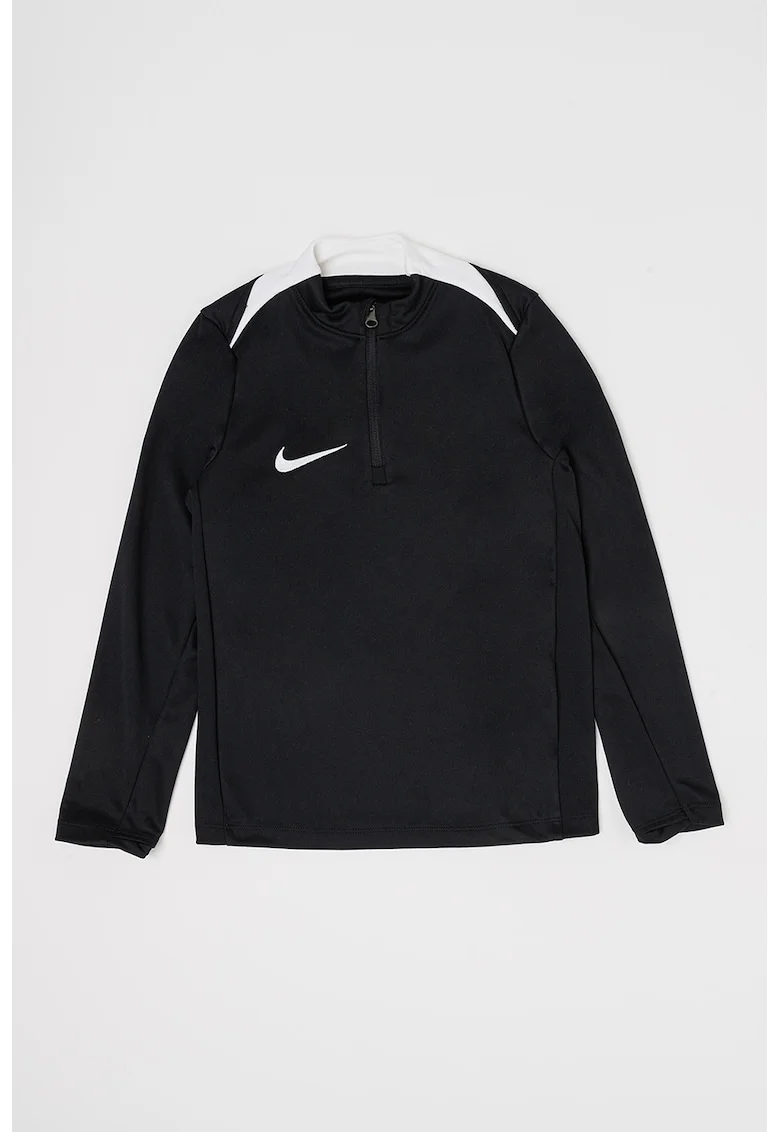 Bluza cu tehnologie Dri-Fit, pentru fotbal, Alb/Negru