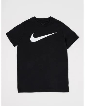 Tricou cu logo supradimensionat si tehnologie Dri-Fit, pentru fotbal, Negru