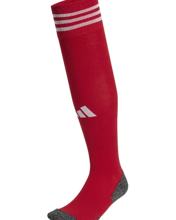 Sosete lungi peste genunchi, pentru fotbal Adi 23, Rosu/Alb/Negru