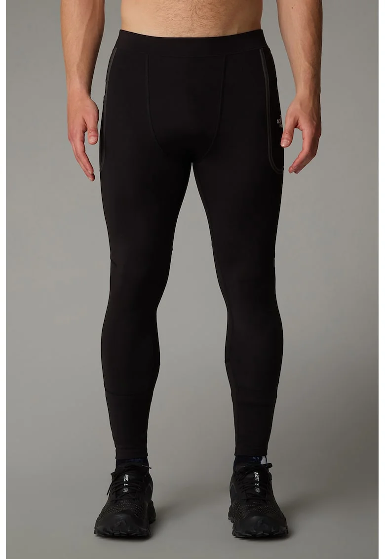Colanti pentru alergare Winter Warm Pro Trail, Negru