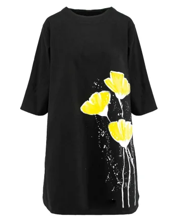 Rochie evazata pictata manual Juno