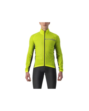 Jacheta Squadra Stretch,  Nylon, Galben fosforescent/Gri inchis, Verde lime
