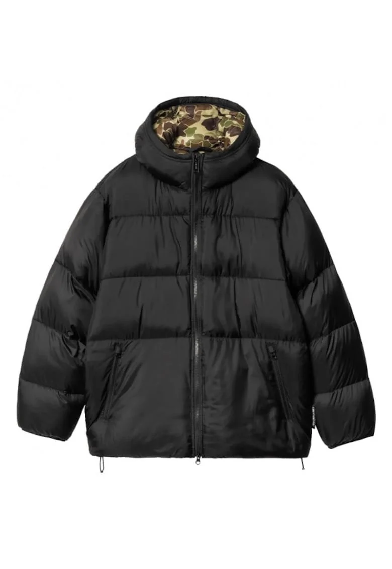Geaca barbati  Toronto Camo, negru-verde, material duck,