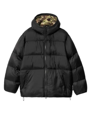 Geaca barbati  Toronto Camo, negru-verde, material duck,