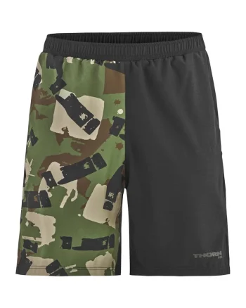 Pantaloni scurti de antrenament barbati, Camo, uscare rapida, poliester