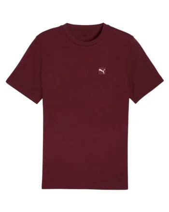 Tricou sport dama,  Ess Elevated Tee, bordeaux, 100% bumbac