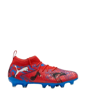 Pantofi sport copii,  Future 8 Match Playmakers, FG/AG 108750 01, rosu/albastru