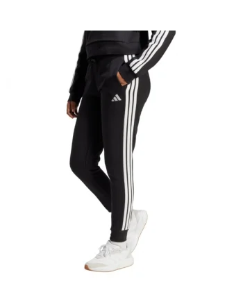 Pantaloni sport  Essentials 3-stripes fleece, slim, culoare neagra,