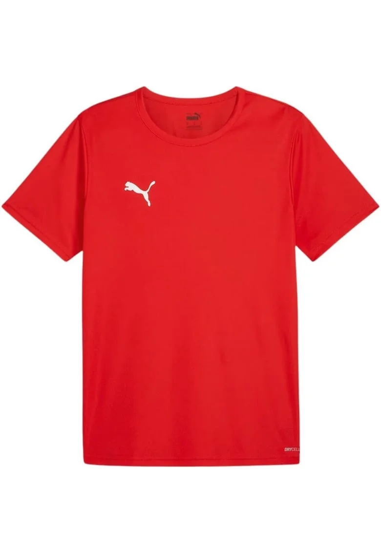 Tricou barbati  maneca scurta, rosu, poliester, fotbal