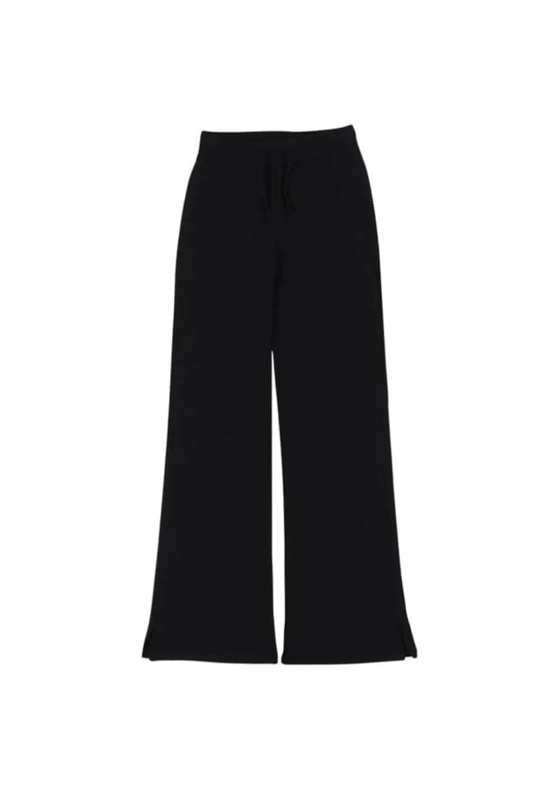 Pantaloni evazati sport dama  negru