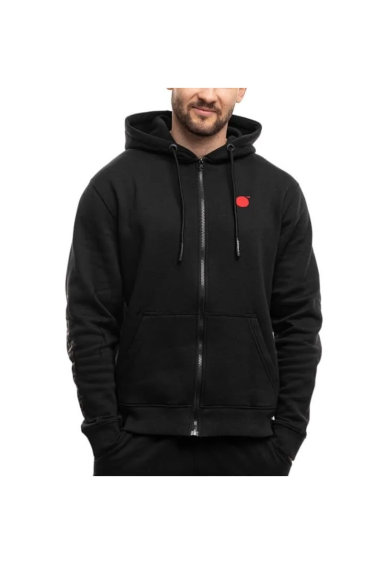 Hanorac  cu fermoar, negru, barbati, Oz93908
