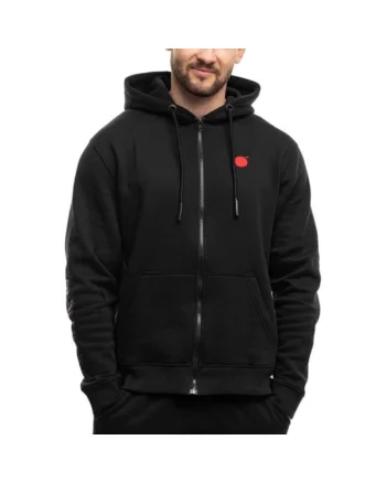 Hanorac  cu fermoar, negru, barbati, Oz93908