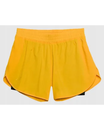 Pantaloni sport dama  pantaloni scurti antrenament, uscare rapida, portocaliu