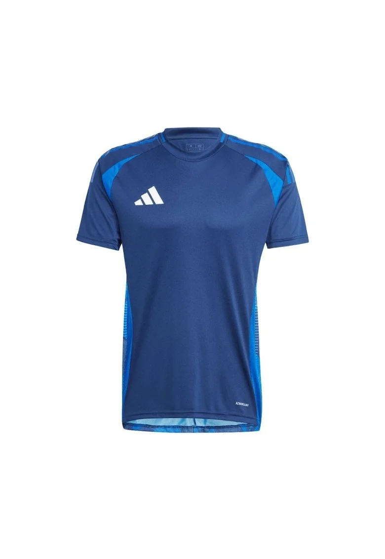 Tricou sportiv,  Tiro 24, bleumarin, poliester, maneca scurta