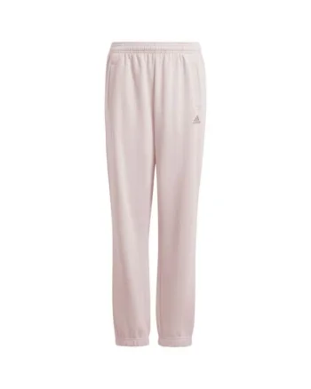 Pantaloni sport copii,  Essentials, roz, fleece, bumbac