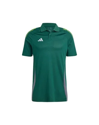 Tricou sport barbati,  Tiro 24, guler cu nasturi, verde, poliester reciclat