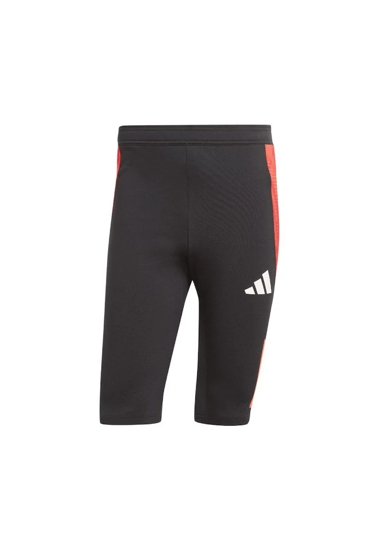 Pantaloni sport  scurti, antrenament, negru, sintetic