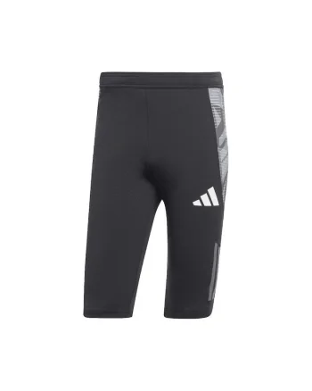 Pantaloni scurti sport,  Tiro 24 Competition, croiala slim, negru, poliester reciclat