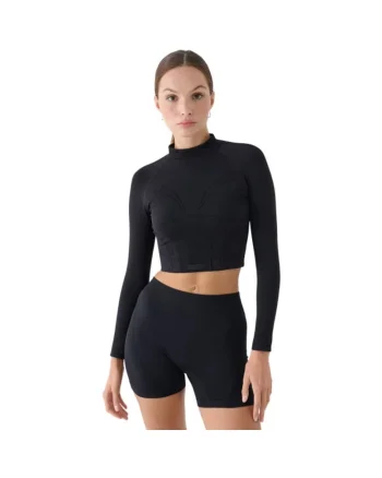 Bluza de antrenament,  maneca lunga, negru,