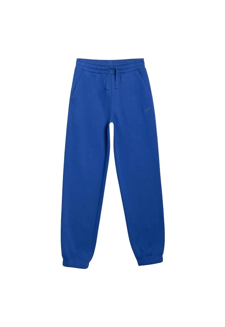 Pantaloni sport copii,  bumbac/poliester, albastru