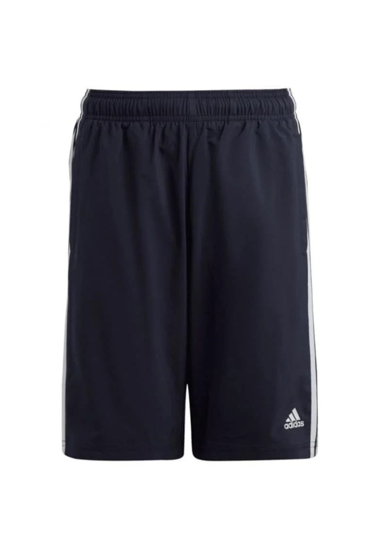 Pantaloni scurti copii  Essentials 3-Stripes, bleumarin, material reciclat, cu talie elastica