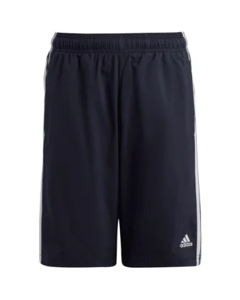 Pantaloni scurti copii  Essentials 3-Stripes, bleumarin, material reciclat, cu talie elastica