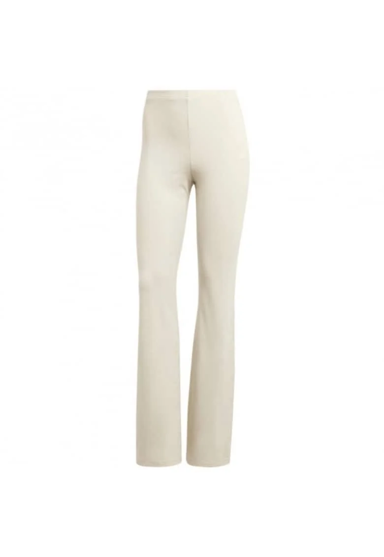 Pantaloni sport dama,  evazati, bej, textil