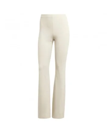 Pantaloni sport dama,  evazati, bej, textil