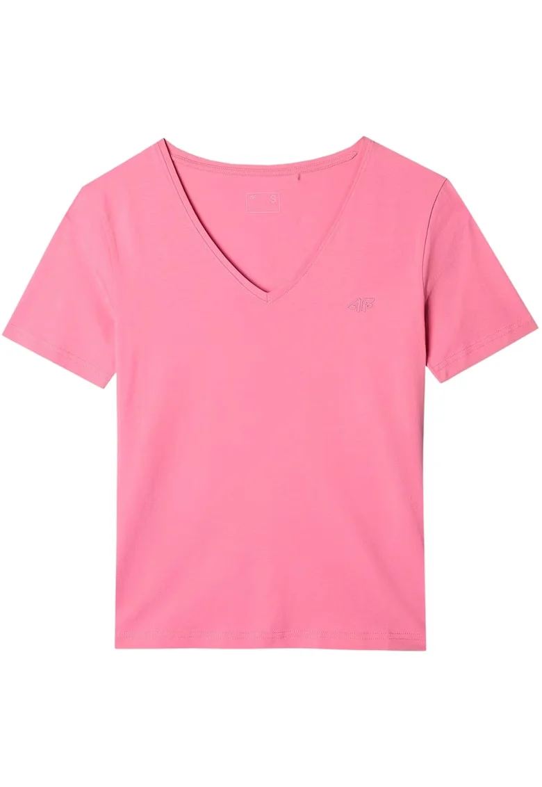 Tricou sport dama  bumbac organic/elastan, roz