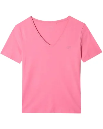 Tricou sport dama  bumbac organic/elastan, roz