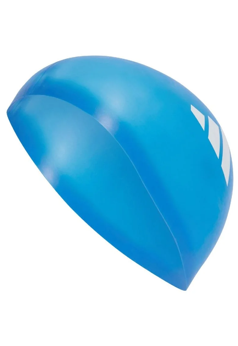 Caciula de inot pentru copii  3-Stripes Swim Jr, silicon, albastru