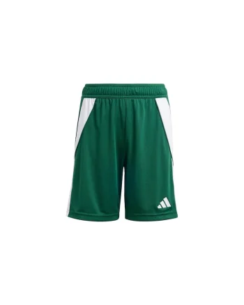 Pantaloni scurti,  Tiro 24 Jr, talie elastica, tehnologie Aeroready, verde, poliester reciclat