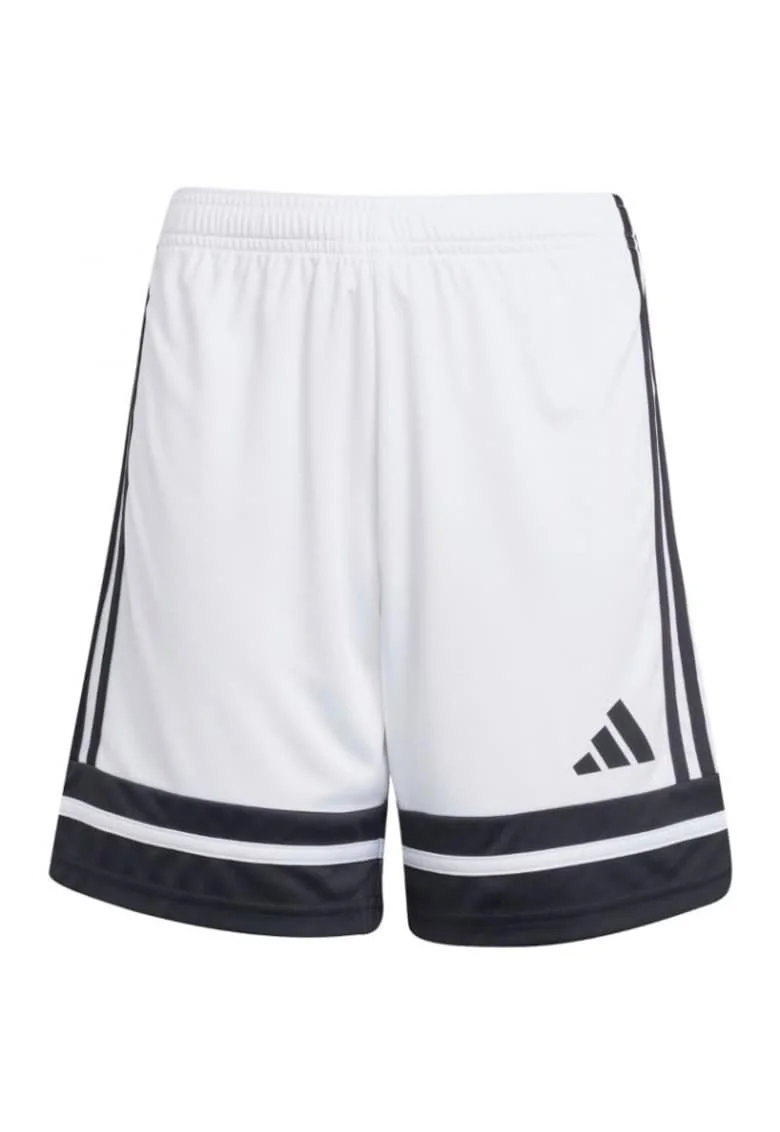 Pantaloni sport copii,  Squadra 25 Jr, scurti, albi
