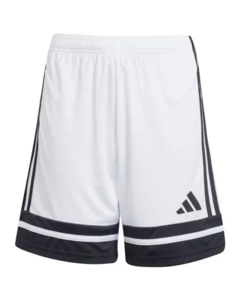 Pantaloni sport copii,  Squadra 25 Jr, scurti, albi