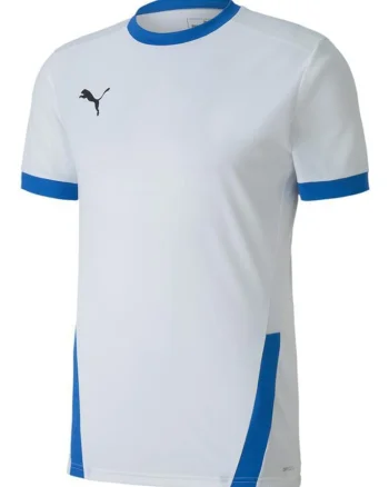 Tricou sport barbati  teamGOAL, poliester, alb/albastru