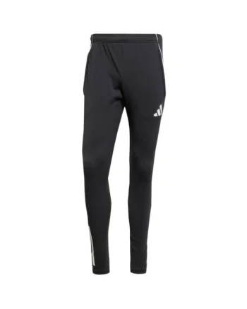 Pantaloni sport barbati,  Tiro 25 Iw0415, croiala ajustata, negru, textil