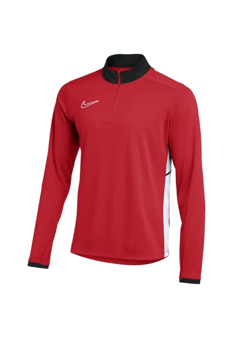 Bluza sport barbati,  cu fermoar 1/2, rosu, material Dri-fit