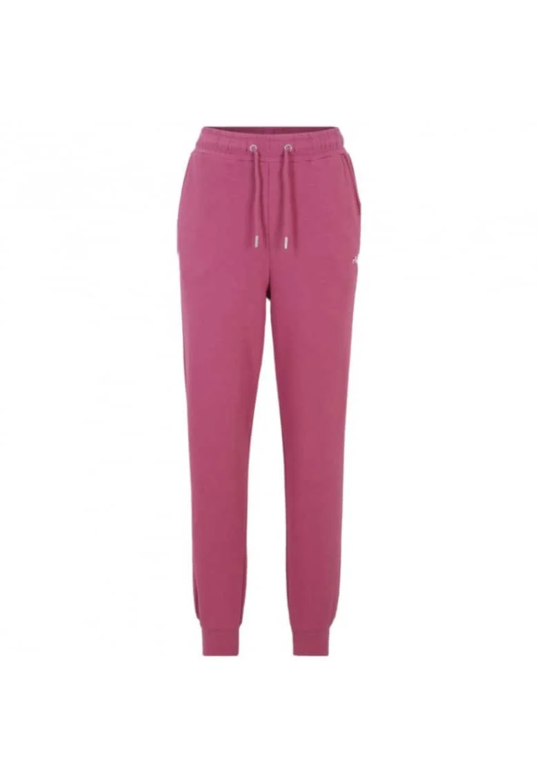Pantaloni sport  croiala lejera, roz, bumbac si poliester,